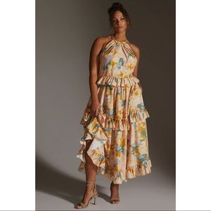Anthropologie Floral Maxi Dress